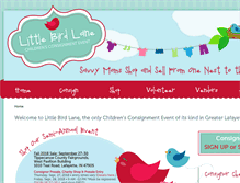 Tablet Screenshot of littlebirdlane.com